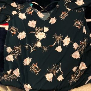 Kaileigh Valette back detail cold shoulder top